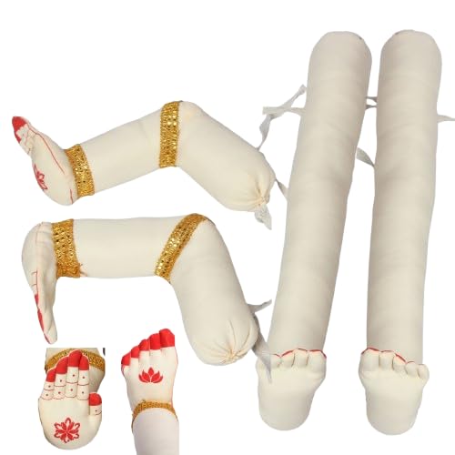 Amazon Brand - Umi Decorative Back Hands Set for Goddess Varamahalakshmi Idol, Premium Fabric, Hands 11 x 3 Inches, Reusable, Ideal for Pooja, Easy to use & Store, Festivals & Special Occasions thumbnail 5
