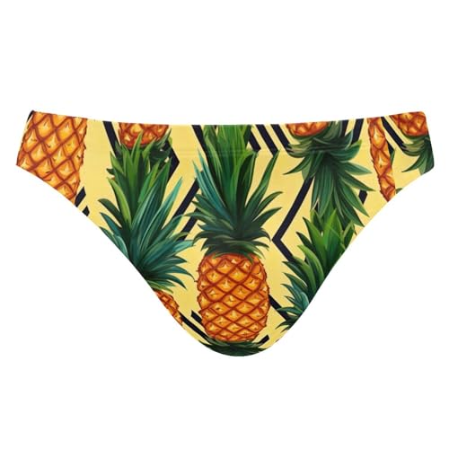 Pineapple Fruit Swim Briefs for Men Swimsuit Bikini Swimwear S B0400962
