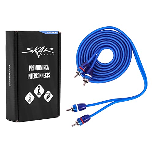 Image of Skar Audio 6-Foot 2-Channel Twisted Pair RCA Interconnect Cable - SKAR2CH-RCA6