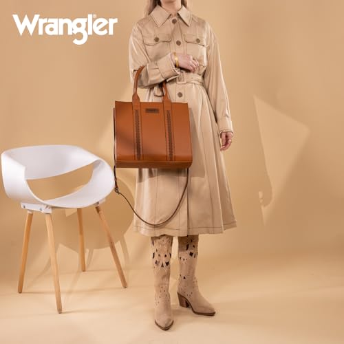 Image of Montana West x Wrangler Tote Bags Purses for Women Work Top-Handle Handbags with Strap