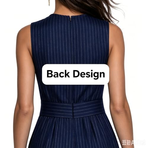 Overol sin mangas con bolsillos para lucir elegante y cómoda en tus eventos 6