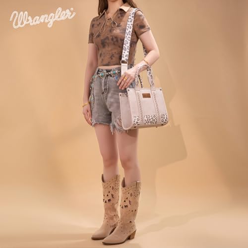 Image of Montana West x Wrangler Tote Bag for Women Western Cow Print Purse Designer Top Handle Handbags