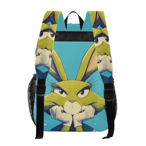 Safari Green Cartoon Asthetic Bunny Backpack For School Clear Clear Book Bag For Girls Transparent Seethrough Heavy Duty For3