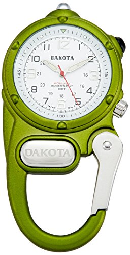 Dakota Mini Clip Microlight Carabiner Watch Lime