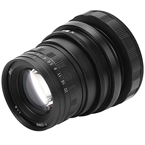 Obiettivo 50mm F1.6-F22 Tilt, 50mm F1.6-F22 E Mount Obiettivo Full Frame Messa A Fuoco Manuale Tilt per Fotocamera Mirrorless Serie A9 A7