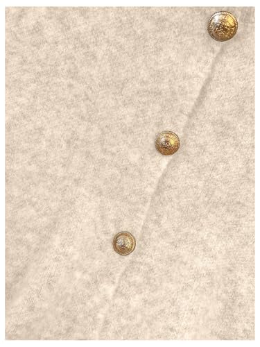 Image of RoseSeek Women's Button Down Sweater Vest Sleeveless Crewneck Knit Outerwear Old Money Knitwear