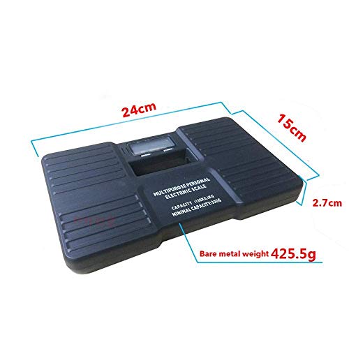 Báscula Digital Electrónica para Baño, Máx 150Kg Negra miniatura 2