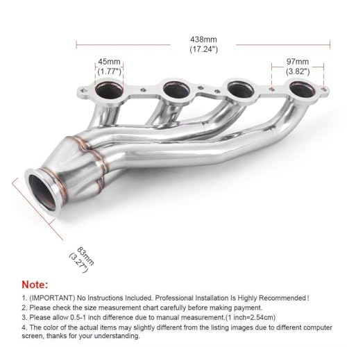 Cabezales de escape para Chevrolet C10 LS2 LS3, tubo colector de coche 2