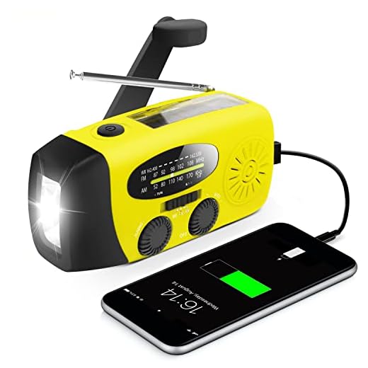 Upgraded Version RunningSnail Emergency Hand Crank Self Powered AM/FM NOAA Solar Weather Radio with LED Flashlight, Emergency Power Bank for iPhone/Smartphone (088Y)
