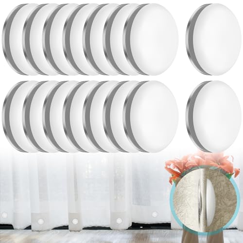 RVEFOT 16Pcs Magnetic Curtain Weights, Rust Proof Waterproof Shower Curtain Magnets,Heavy-Duty Magnetic Shower Curtain Weights, Magnetic Shower Liner Weights for Bathroom Curtain