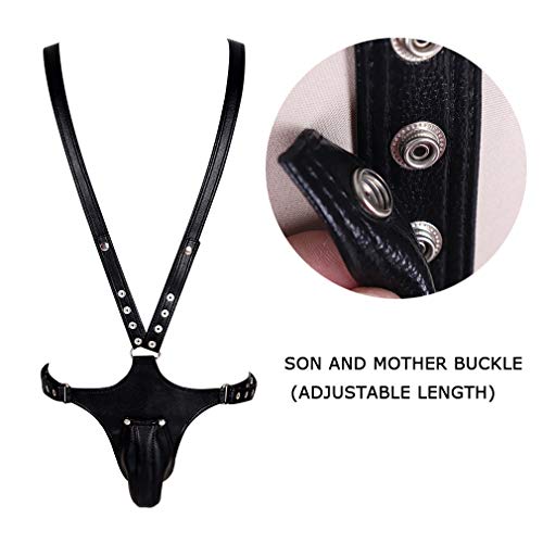 Men's Leather Body Harness Men's Punk Body Cage Pu Pants Adjustable Gothic Prom Ball Holiday Clothing Accessories3