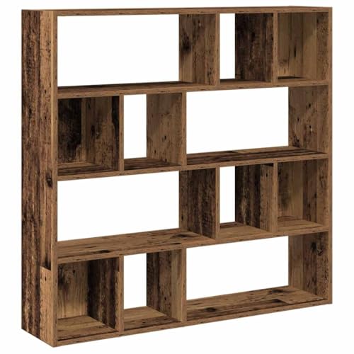 vidaXL Estantería/Divisor de Espacios Madera Antigua 105x24x102 cm, Separador de ambientes, estantería de Almacenamiento, Armario de Oficina