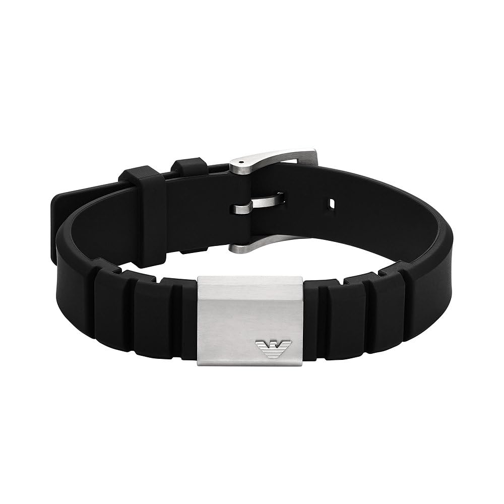Emporio Armani Men's Leather or Stainless Steel with lobster, slider or  push button closure bracelet