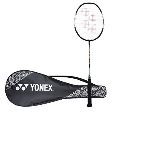 Image of Yonex ZR 100L Aluminium Strung Badminton Racquet with Full Cover (Black) & ZR 100L Aluminium Strung Badminton Racquet with Full Cover (Red) Combo