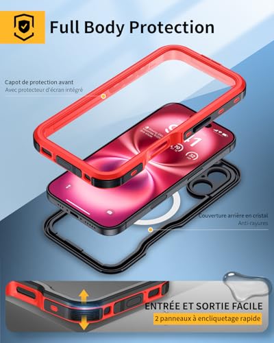 Coque iPhone 16 antichoc chantier pour éviter les écrans brisés et l'eau - 5