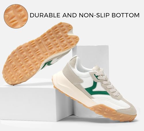 LUCKY STEP Women's Platform Tennis Walking Shoe Retro Chunky Casual Breathable Durable Deluxe Fashion Skate Sneaker3