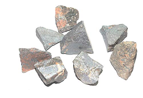 Image of R.R. SHEIKH GEMS 100 GM Hematite Stone Rough Gemstones Raw Rock Specimen Healing Crystal Gemstones