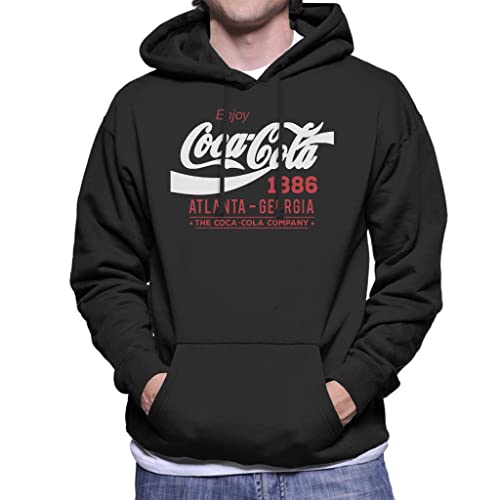 All+Every Coca Cola White Classic Logo Men's Hooded Sweatshirt
