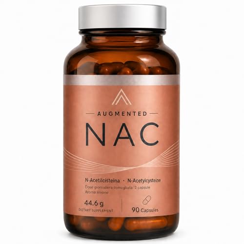 Augmented NAC Supplement NAC Capsules for Daily Antioxidant Support Glutathione Wellness Cellular Health Daily Wellness Formula for Adults 90 Count