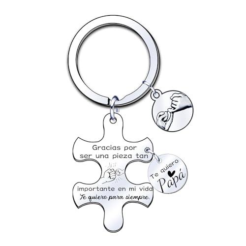 JRZDFXS Regalo del día del padre Llavero de regalo regalo de papá Llavero regalo padre cumpleaños regalo padre primerizo regalo padre boda regalo padre 80 años regalo padre navidad