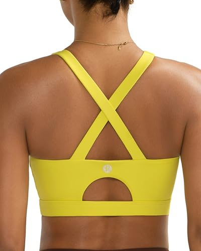 Image of RUNNING GIRL Sports Bra for Women High Support,Molded Cup Strappy Running Sports Bras with Sewn in Pads
