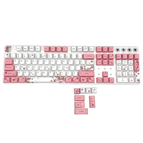Capuchon de clé PBT à cinq côtés sublimation thermique 104 touches pour clavier mécanique durable