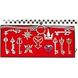 XCOSER Novelty Cosplay Keyblade Keychain Pendant Collection for Halloween Xmas Gift Silver 13pcs