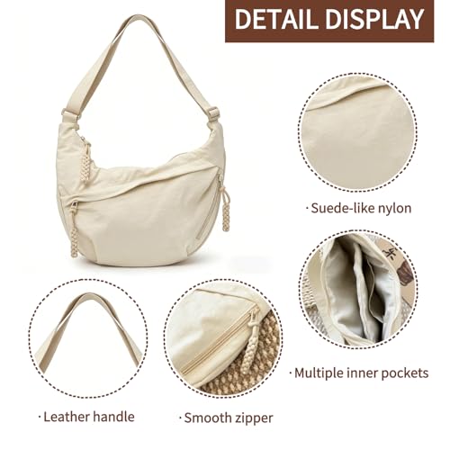 Bolso bandolera de nylon para mujer, ligero y casual miniatura 5