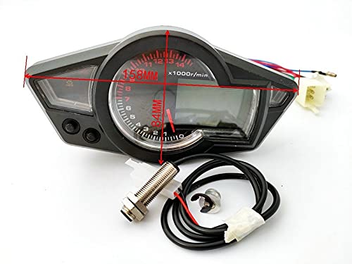 Amazon.co.jp: デジタルメーター バイク モーターサイクルLCDデジタル