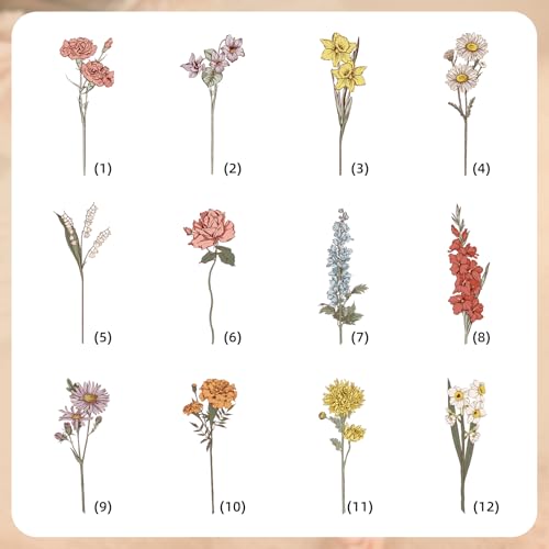 Personalized Wallet for Women – Custom Birth Flower & Name Engraved Leather Wristlet, Mother's Day Gifts for Mom4