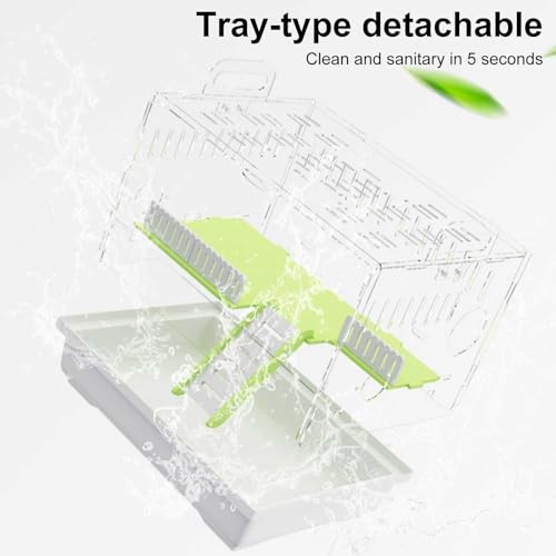 Cage portable pour rat, hamster nain, 2 couches, habitat pour petits animaux pour gerbilles, souris et hamsters nains syriens