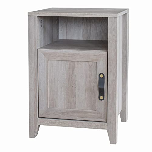 Decor Therapy Mesa Auxiliar Greer de 23 Pulgadas con cajón de Almacenamiento Acento, Madera de ingeniería Metal, Gris desteñido, 58 cm Cover
