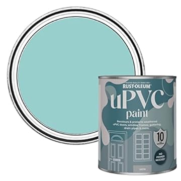 Rust-Oleum Blue uPVC Door and Window Paint In Satin Finish - Teal 750ml