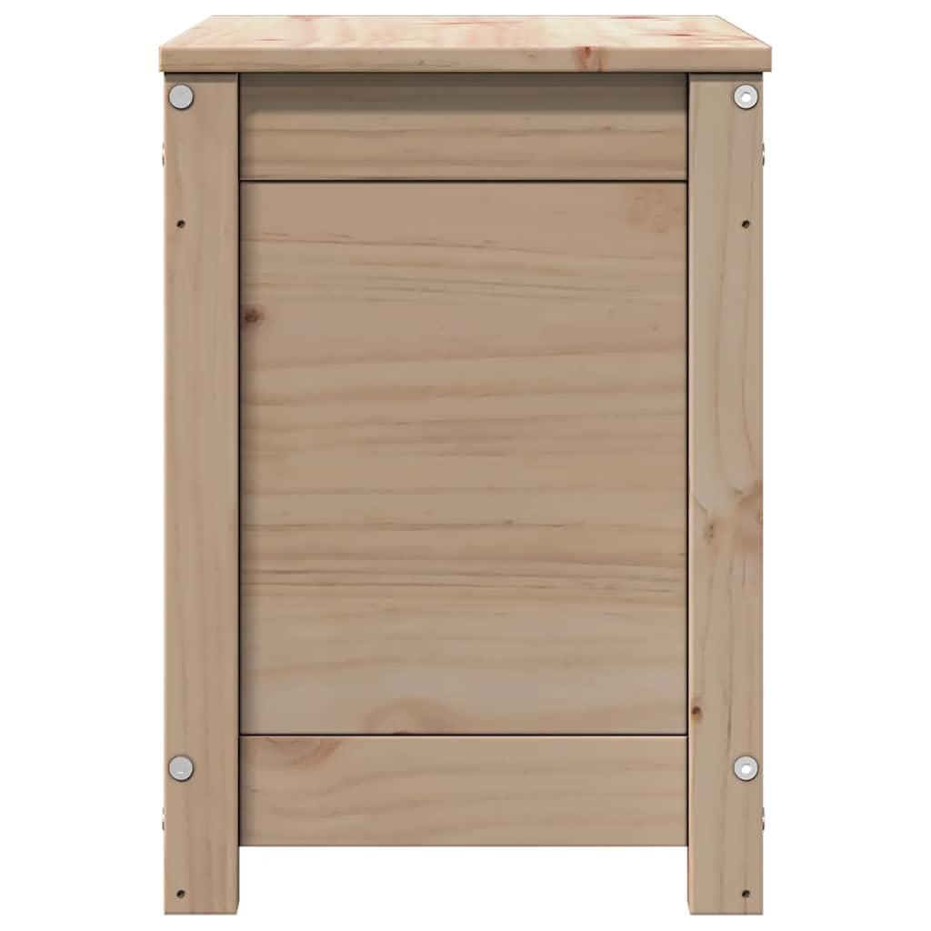 Truhe 60x32x45,5 cm Massivholz Kiefer | Deckel mit Gasdruckfeder, Reichlich Stauraum, Robust und Stabil, Mit Montageanleitung
