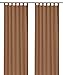 Produktbild heimtexland ® Schlaufenschal Kräuselband Uni Nougat-Braun HxB 175x140 Blickdicht Lichtdurchlässig Vorhang ÖKOTEX Typ117