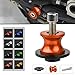 2pcs Nottolini M10*1,25 Forcellone Cavalletto Appoggi Per Kawasaki Z750 Ninja 250 ER-6N ZX-10R ZX-6R Versys 1000 Per Yamaha FZR 1000 400 600R-Arancione