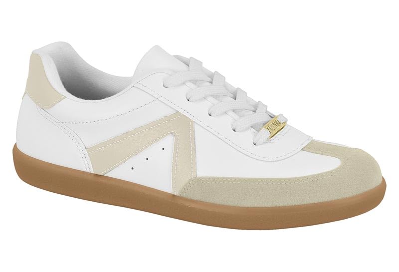 Tênis Vizzano Feminino Casual Pelica Bege 435/Branco Off 526 1430...
