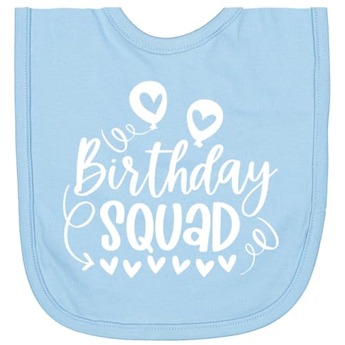 inktastic Birthday Squad Cute Balloons and Hearts Newborn Bib