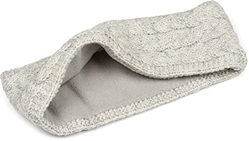 styleBREAKER ladies knitted headband unicoloured with cable stitch, thermo fleece lining, winter headband uni 04026058 - Image 2