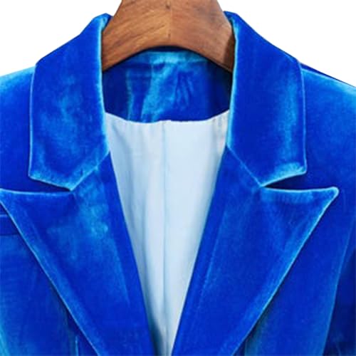 Flat-Fleece Pantsuit Women's Flat-Fleece Blazer and Flared Pants Set 2PCS Elegant Evening Suit Formal Wear Party Outfit2