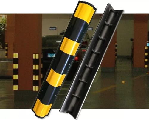 Protectores de esquina de pared para estacionamiento, protectores de seguridad reflectantes, 1 cm de grosor, 15 piezas, 100 cm de longitud