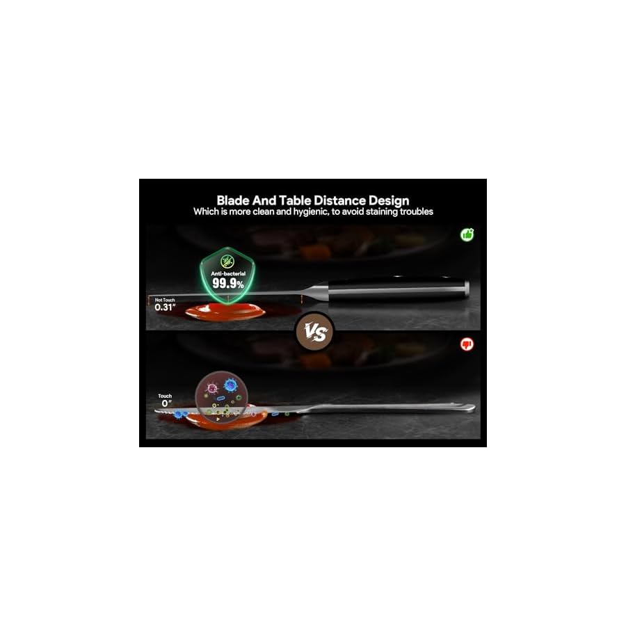 Steak-Knives-Set-of-8-with-Drawer-Organizer-45-Inch-Non-Serrated-Dinner-Knife-Forged-German-Steel-Damascus-Pattern-Straight-Edge-Meat-Knife-with-Full-Tang-Handle-Dishwasher-Safe-Black Piklohas Steak Knives Set of 8 with Drawer Organizer Built-in Sharpener, 4.6 Inch Non Serrated Dinner Knife, Forged German Steel Damascus Pattern Straight Edge Meat Knife with Full Tang Handle, Black