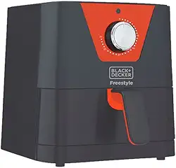 BLACK+DECKER Air Fryer, Fritadeira Elétrica Freestyle, sem Óleo, com Capacidade de 1,5L Modelo AFM2, 110V