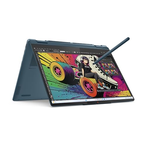 Lenovo Yoga 7 2-in-1 Laptop | Copilot+ | 14WUXGA OLED | AMD Ryzen AI 7 | 16GB RAM | 512GB SSD | AMD Radeon 860M | Win11 | QWERTZ | Tidal Teal | 3 Monate Premium Care | inkl. Hülle Exklusiv bei Amazon