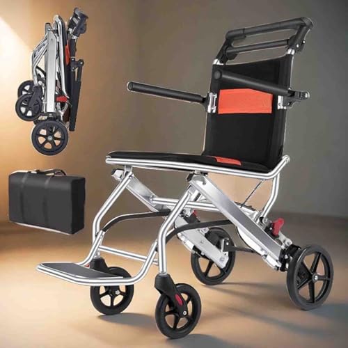 Silla de ruedas activa, plegable, ligera, de aluminio, autopropulsada, opción ultraligera para el hogar y para llevar