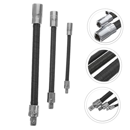 Rallonge de clé flexible en acier noir, extension douille pour mécanique et serrage difficile - 3