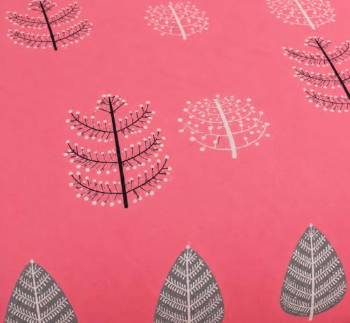 Image of la' amour Premium Cotton Elastic Fitted Bedsheets with 2 King Size Pillow Covers Double Bed with All Around Elastic Supersoft Size - 78X72+10 inches Black Light Pink Abstract 200 tc - 220 tc