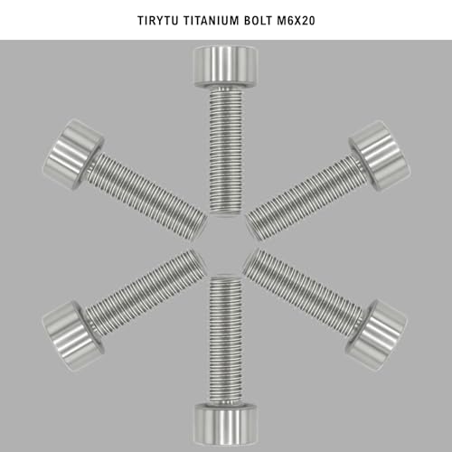 Image of Lightweight Titanium Bolts M6x20, Natural Color