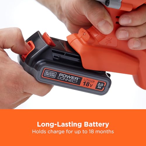 BLACK+DECKER 18V SDS-Plus Hammer Drill, Cordless, 2.0Ah Battery, 1A Cup Charger, Kitbox, BCD900D1K-GB 7 BLACK+DECKER 18V SDS-Plus Hammer Drill, Cordless, 2.0Ah Battery, 1A Cup Charger, Kitbox, BCD900D1K-GB - Image 7