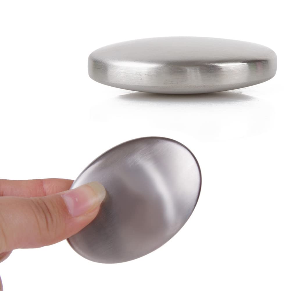 Saponetta In Acciaio Inox Per Rimuovere Odori – Elimina Aglio E Pesce – Con Portasapone